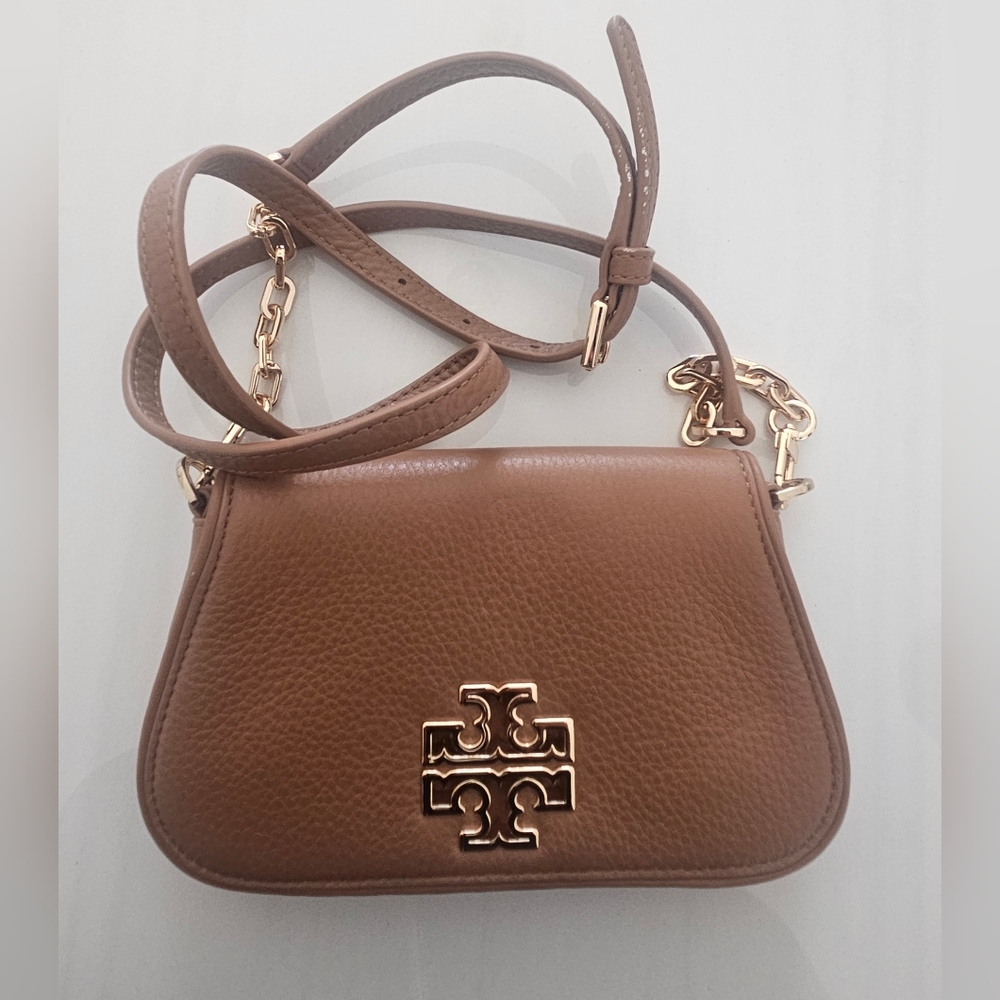 Tory Burch Tan Leather Crossbody Bag